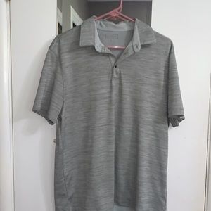 Grey Dry-fit Golf Polo